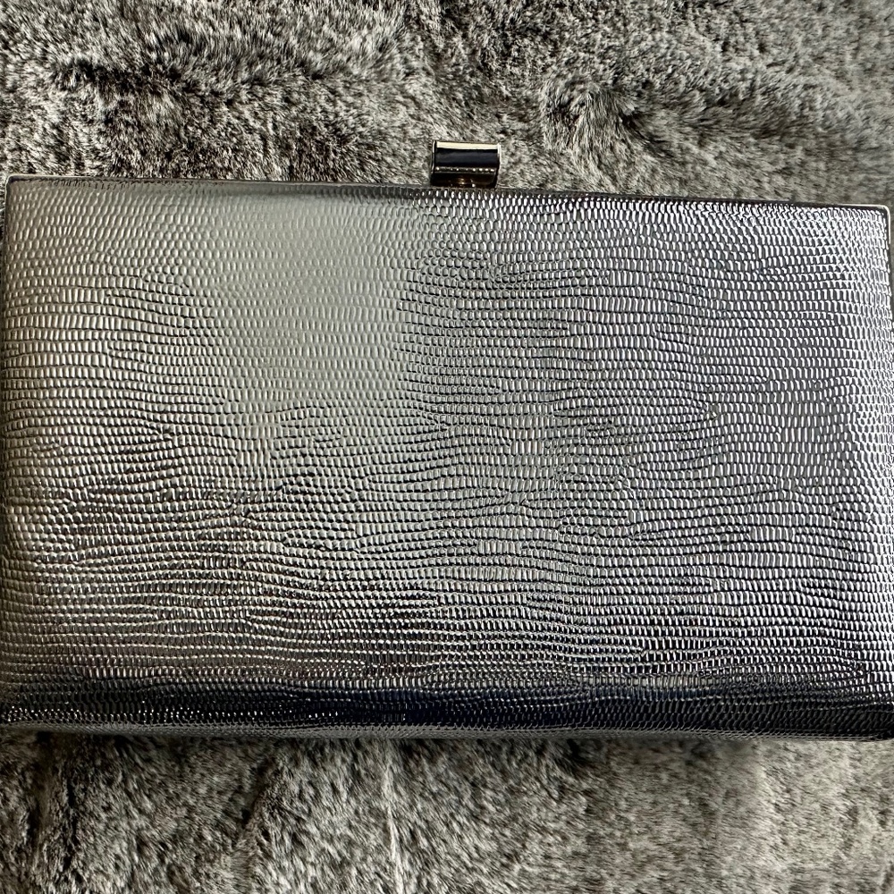 Vintage Glitzy Silver Clutch Bag